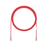 Cable de Parcheo TX6, UTP Cat6, Diámetro Reducido (28AWG), Color Rojo, 33ft