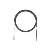 Cable de Parcheo TX6, UTP Cat6, Diámetro Reducido (28AWG), Color Negro, 3ft