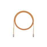 Cable de Parcheo TX6, UTP Cat6, Diámetro Reducido (28AWG), Color Naranja, 3ft