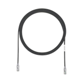 Cable de Parcheo TX6, UTP Cat6, Diámetro Reducido (28AWG), Color Negro, 4ft