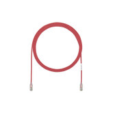 Cable de Parcheo TX6, UTP Cat6, Diámetro Reducido (28AWG), Color Rojo, 65ft