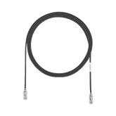 Cable de Parcheo TX6, UTP Cat6, Diámetro Reducido (28AWG), Color Negro, 7ft