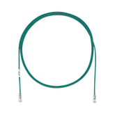 Cable de Parcheo TX6, UTP Cat6, Diámetro Reducido (28AWG), Color Verde, 7ft