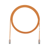 Cable de Parcheo TX6, UTP Cat6, Diámetro Reducido (28AWG), Color Naranja, 7ft