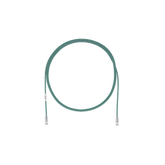 Cable de Parcheo TX6, UTP Cat6, Diámetro Reducido (28AWG), Color Verde, 9 ft