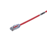 Cable de Parcheo UTP Cat6A, CM/LSZH, Diámetro Reducido (28AWG), Color Rojo, 1ft