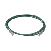 Cable de Parcheo UTP Cat6A, CM/LSZH, Diámetro Reducido (28AWG), Color Verde, 3 ft