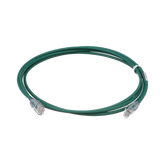 Cable de Parcheo UTP Cat6A, CM/LSZH, Diámetro Reducido (28AWG), Color Verde, 7ft