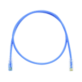 Cable de Parcheo TX6 Llaveado Azul, UTP Cat6, 24 AWG, CM, Color Azul, 7ft