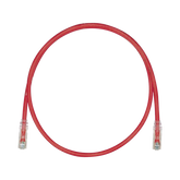 Cable de Parcheo TX6, UTP Cat6, 24 AWG, CM, Color Rojo, 5ft