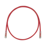 Cable de Parcheo UTP, Cat6A, 24 AWG, CM, Color Rojo, 70ft