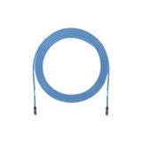 Cable de Zona U/UTP Cat6A, Con Plug Modular en Cada Extremo, Conductor 23 AWG Sólido, CMP (Plenum), 100 ft, Color Azul