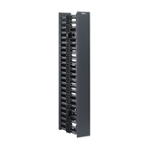 Organizador Vertical NetRunner, Doble (Frontal y Posterior), Para Rack Abierto de 45 Unidades, 4.9in de Ancho, Color Negro