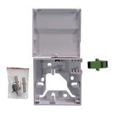 10 Piezas Roseta de Fibra Óptica con 1 Adaptador SC APC - Fibralink