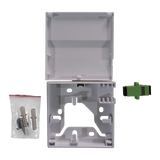 10 Piezas Roseta de Fibra Óptica con 1 Adaptador SC APC - Fibralink