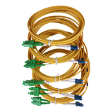 Jumper de Fibra Óptica Monomodo LC/UPC-SC/APC Duplex 4m - Fibralink