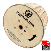 Carrete de 5 KM de Cable de Fibra Óptica mini ADSS MEX (ASU) SM G652D 12 Núcleos 120 Span - Fibralink