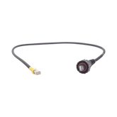 Patch Cord Industrial "Ruggedized" a Plug Modular, Cat6, de 3 ft, Color Negro