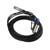 (XQ+BC0003-XS+) Cable de conexion 100G QSFP28 a 4 x 25G SFP28 o 40G QSFP+ a 10G SFP+, 3m