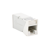 Jack Z-MAX UTP Categoría 6, Montaje híbrido en Placa de Pared (Plano y Angulado), Color Blanco