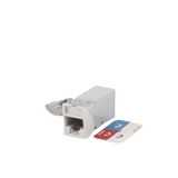 Jack Z-MAX Cat6A, UTP, Montaje híbrido en Placa de Pared (Plano y Angulado), Color Blanco