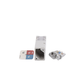 Jack Z-MAX Cat6A, UTP, Montaje híbrido en Placa de Pared (Plano y Angulado), Color Blanco