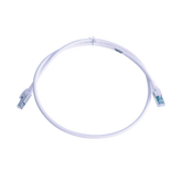 Patch Cord Z-MAX Cat6A S/FTP, CM/LS0H, 3ft, Color Blanco, Versión Bulk (Sin Empaque Individual)