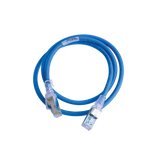 Patch Cord Z-MAX Cat6A S/FTP, CM/LS0H, 3ft, Color Azul, Versión Bulk (Sin Empaque Individual)