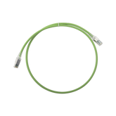 Patch Cord Z-MAX Cat6A S/FTP, CM/LS0H, 3ft, Color Verde, Versión Bulk (Sin Empaque Individual)