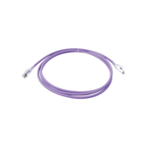 Patch Cord Z-MAX Cat6A S/FTP, CM/LS0H, 7ft, Color Violeta, Versión Bulk