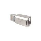 Plug RJ45 Cat6A Blindado, Terminación en Campo, Compatible con Todas las Categorías, Con Clip Protector de Seguro