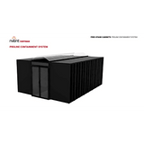 Puertas Selladas Express / Sistema de Contención ProLine / Pasillo 48-78 Pulgadas / Montaje Magnético sin Herramientas / Policarbonato y Acero / Negro RAL 9005