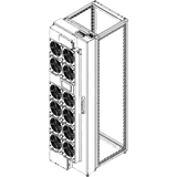 Enfriador de Puerta Trasera Activo para Rack 47U / Ancho 600 mm (23.6 in) / Refrigeración por Agua Fría / 12 Ventiladores DC Hot-Swap / Ethernet SNMP v3 Modbus Redfish / Hoffman RackChiller RDHX PRO