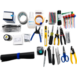 Kit de Terminación de Fibra Óptica / 28 Herramientas y Accesorios / Estuche Portátil Rugerizado / Preparación, Empalme y Limpieza