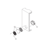Kit Filtro Protector de Dedos para Ventilador / 6 Pulgadas (152 mm) / Filtro Extraíble Lavable / Incluye Herrajes / Plástico Negro Mate