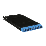 Cassette HD Flex Para 12 Fibras Monomodo OS2, de MPO a 6 Conectores LC Duplex, Método de Polaridad A, Color Azul