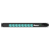 PDU EL2P Switchable y Monitoreable por Toma (MS) para Distribución de Energía, Enchufe de Entrada NEMA L5-20P, Con 8 Salidas 5-20R, Horizontal 19in, 120 Vca, 20 Amp, 1 UR