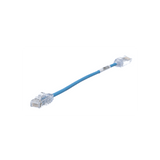 Cable de Parcheo UTP Cat6A, CM/LSZH, Diámetro Reducido (28AWG), Color Azul, 20 cm.