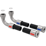 Kit de Mangueras Flexibles 4.5 m (14.8 ft) para RackChiller RDHX PRO / Conexión Hembra 1" BSPP con Junta Plana / Conexión Tri-Clamp / Adaptadores BSPP NPT FD83 Disponibles / Hoffman