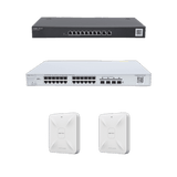 Solución Completa de Red para hasta 350 Clientes y hasta 4 servicios de Internet., Ideal para Iniciar un Proyecto de Hotelería u Oficina