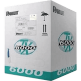 Bobina de Cable UTP 305 Metros (1000 Pies) de Cobre, TX6000™ PanNet, Reelex, Gris, Categoría 6 Mejorado (23 AWG), LSZH (Bajo Humo, Cero Halógenos), de 4 Pares