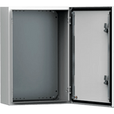 Gabinete de Uso Exterior MAS 800 x 800 x 300 mm (31.5 x 31.5 x 11.8 in) NEMA 4/12/13; IP66; IK10 de Acero Dulce 1.5 mm con Platina de Montaje Incluida Color Gris Claro