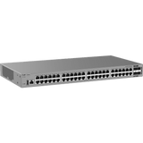 Switch de Acceso Gigabit / 48 Puertos 10/100/1000BASE-T / 4 Puertos SFP+ 1GE/2.5GE/10GE / Capacidad 176 Gbps / Capa 3 / VSU / 1 RU / Alimentación Fija AC / Línea Cybrey