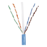 Bobina de Cable UTP 305 m. de Cobre, PanNet, Azul, Categoría 5e (24 AWG), PVC (CM), de 4 pares