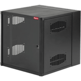 Gabinete AccessPlus de 8 UR Montaje en Pared de 19in / Doble Bisagra / Puerta con Ventana de Seguridad / 425 mm (16.7 in) x 620 mm (24.4 in) x 638 mm (25.1 in) / Color Negro