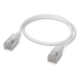 Patchcord UniFi Premium Cat6A de 30 cm (1 Pie), hasta 10G / Soporta hasta PoE+++ / Conector RJ45 Transparente para Mejores Efectos de Luz Etherlighting