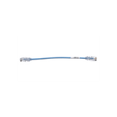 Cable de Parcheo UTP Cat6A, CM/LSZH, Diámetro Reducido (28AWG), Color Azul, 20 cm.