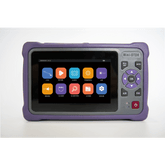 OTDR Touch para Pruebas en los Enlaces de Fibra Óptica Multimodo / Longitudes de onda 850nm y 1300nm / Función VFL 10mW / Función OPM / Función de Mapeo de cables de Red RJ45 / Recargable / Distancia de prueba de hasta 26
