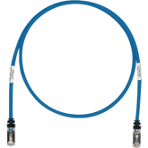 Patch Cord Cat6A, Blindado S/FTP, CM/LS0H, 0.30 Metros (1 Pie), Color Azul