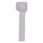 Cincho de Nylon 6.6 Pan-Ty, 206mm largo x 7.6mm ancho, Color Negro, Exterior Resistente a Rayos UV, Paquete de 50pz